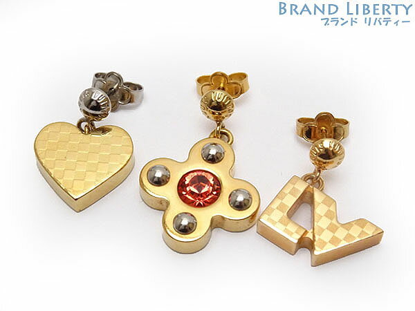 ルイ・ヴィトン LOUIS VUITTON ブックルドレイユラブレターズピアス