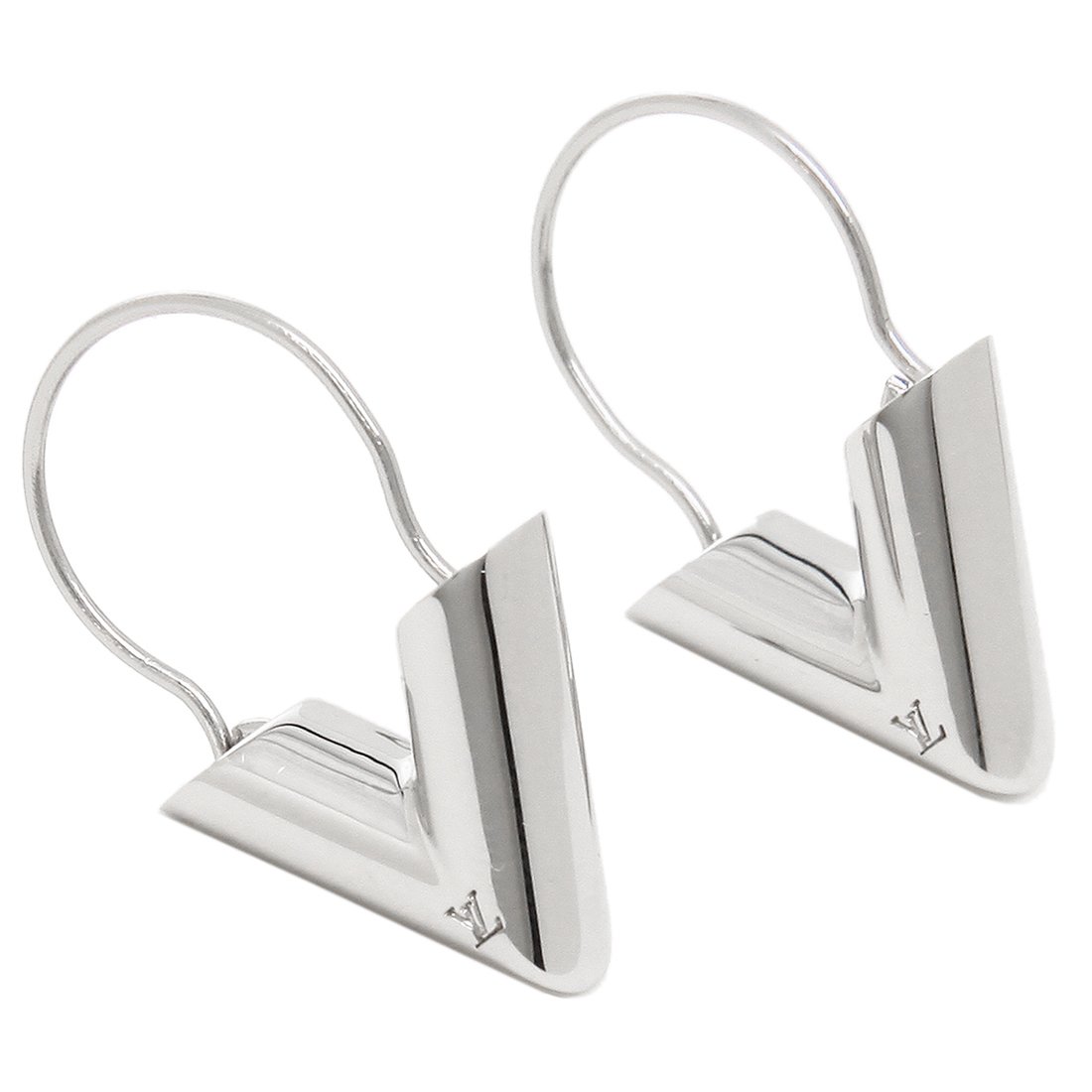 ルイヴィトン エセンシャル フープイヤリング ピアス シルバー 人気