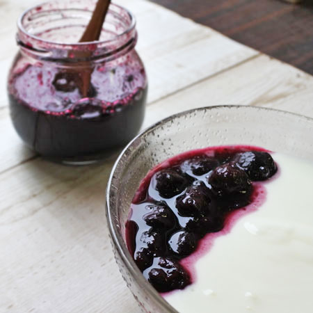 ブルーベリーのコンフィチュール