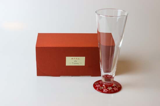 【名入れギフト】ガラス×蒔絵　ペアピルスナーSAKURA 