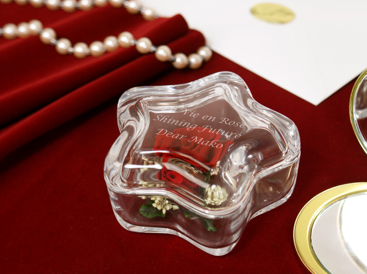 【名入れギフト】プリザーブドフラワー スター