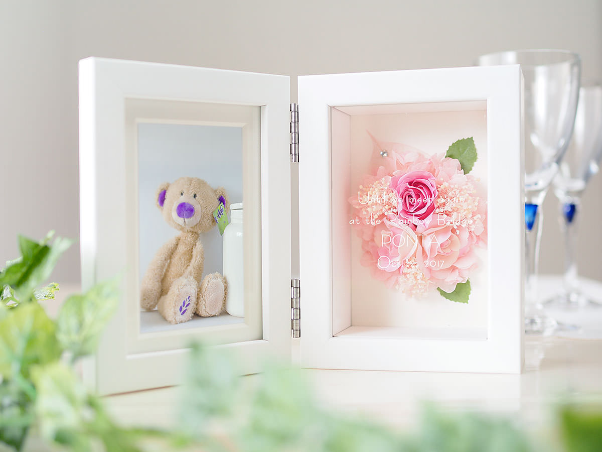 【名入れギフト】プリザーブドフラワー フォトフレーム