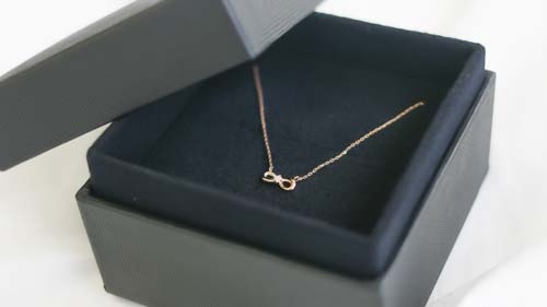 ダイヤモンドネックレス-リボン