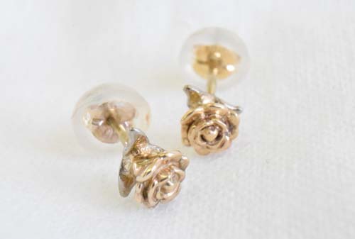 Rose Pierced (K10YG/WG)