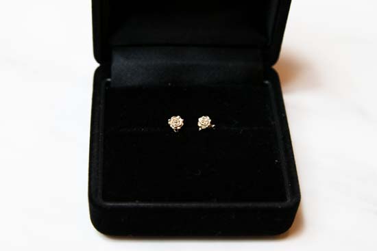 Rose Pierced (K10YG/WG)