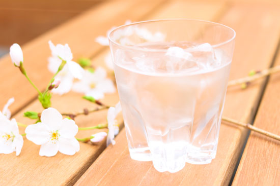 桜ロックグラス