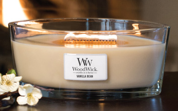 パチパチ音も楽しめるキャンドル　ハースウィック