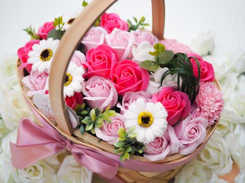 フラワーバスケット-PINK