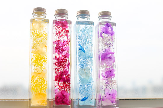 ハーバリウムアレンジ＆ミニキャンドルセット