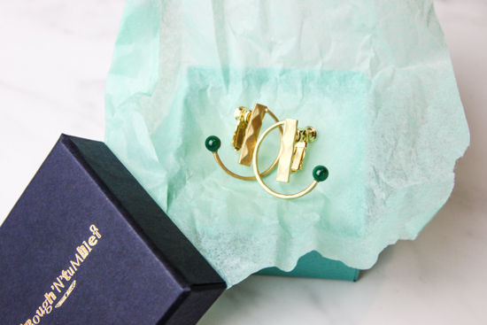 ダイヤパターンフープピアス/イヤリング