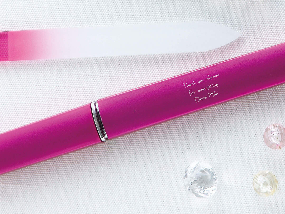 ガラスネイルファイル【名前が入るマイ爪磨き】