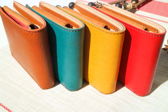 イタリアンレザー二つ折り財布(小銭入れ付き)