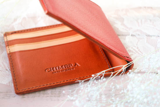イタリアンレザー二つ折り財布　(お札&カード)