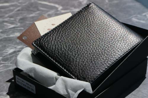 二つ折り財布(小銭入れ付き)-ブラック