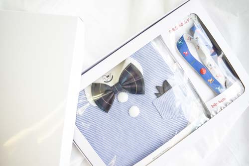 【スタイ(よだれかけ)】男の子フォーマルセット