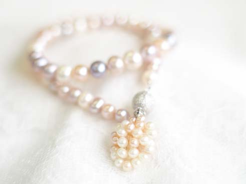 淡水パールの立体チャーム