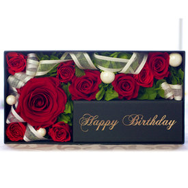 メモリアルメッセージボックス-Happy Birthday