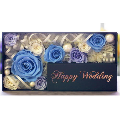 メモリアルメッセージボックス-Happy Wedding