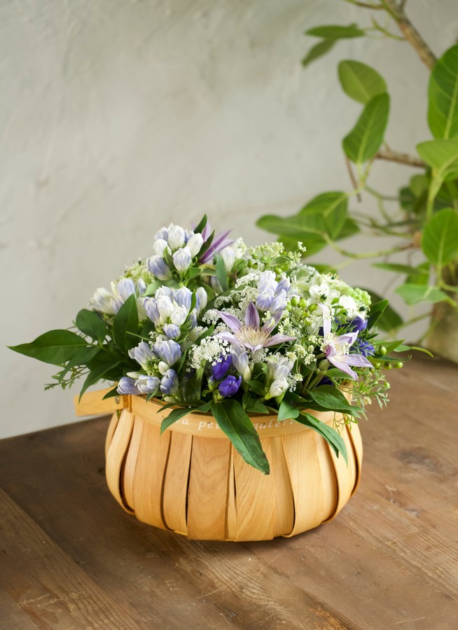 リンドウアレンジメントブルーS