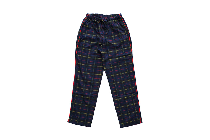MARINA PAJAMA SHIRT & PANT SET -FLANNEL PLAID NAVY