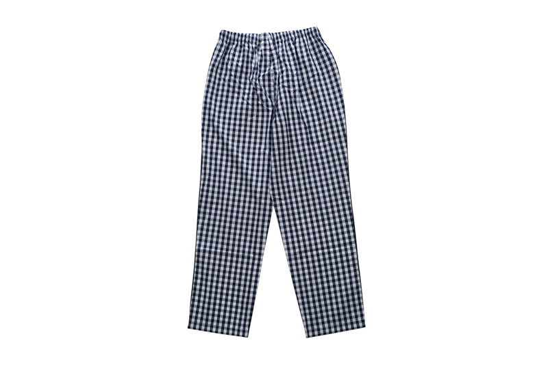 MARINA PAJAMA SHIRT & PANT SET -LARGE GINGHAM NAVY