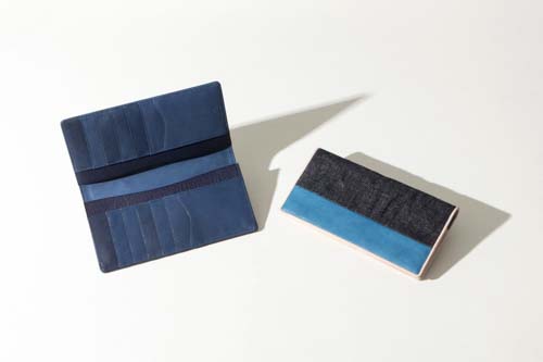 Sデニム x スクモレザー 長財布