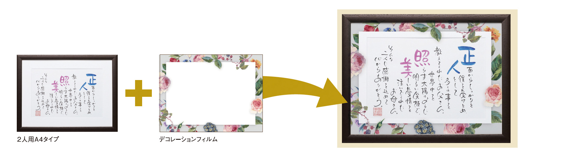 オリジナル名入り詩-2人用A4タイプ