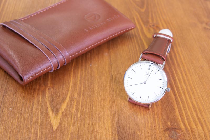 時計-PATAGONA 40MM LEATHER BURNT UMBER
