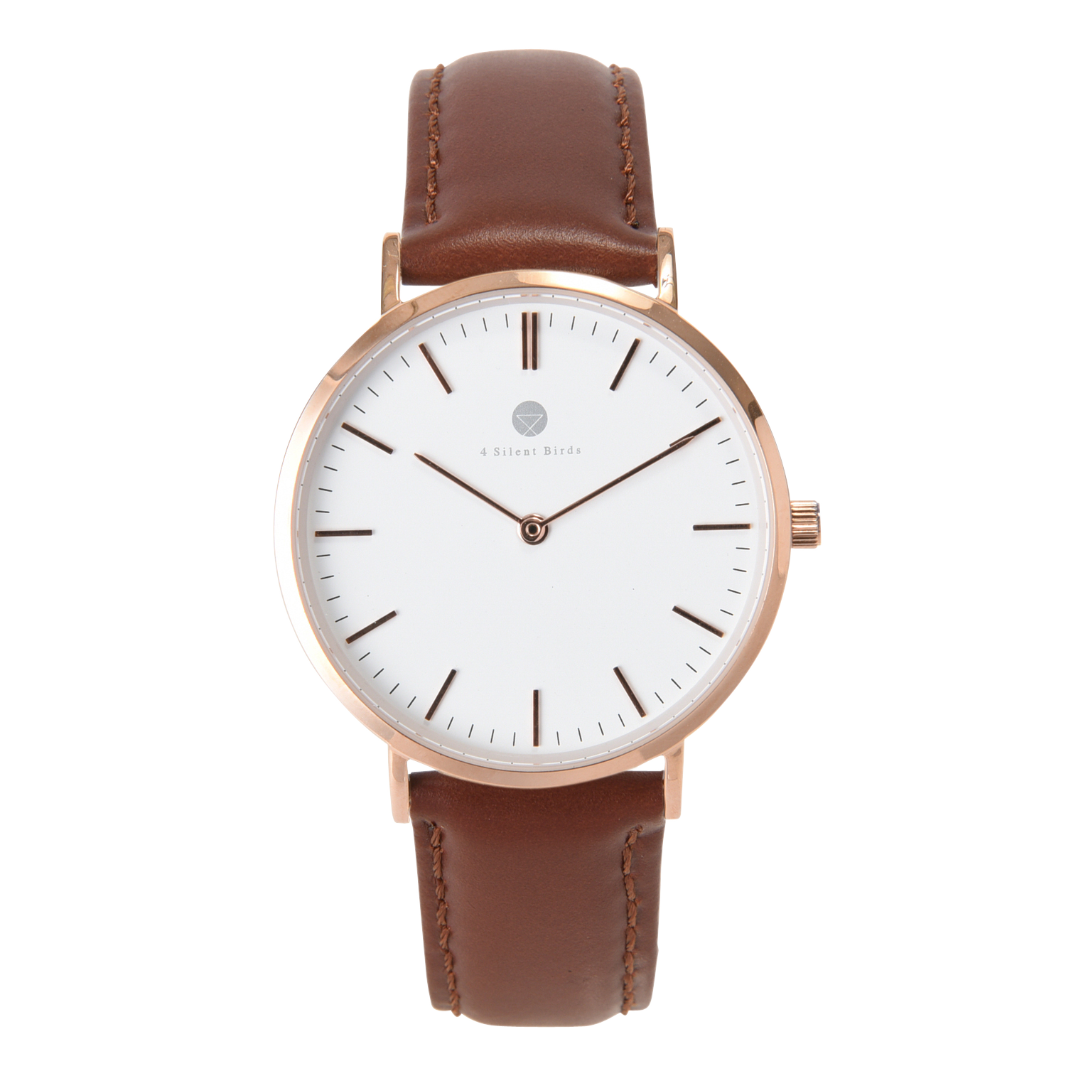 時計-MANGOE 36MM LEATHER BURNT UMBER