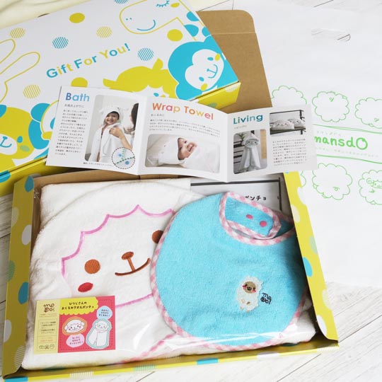 よだれかけ&ポンチョセット 女の子用