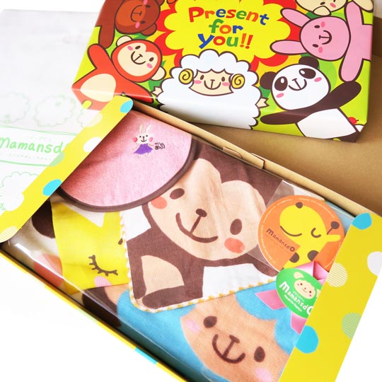 ガーゼタオル箱ギフト　女の子用