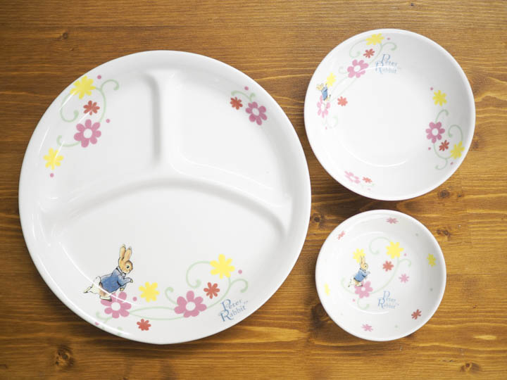 ピーターラビットの食器4点セット