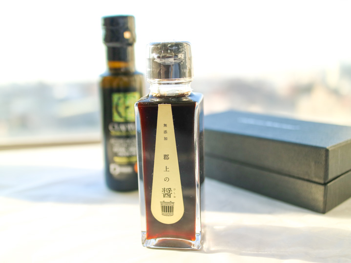 無添加・郡上の醤(ひしお)とエキストラヴァージンオリーブオイルセット