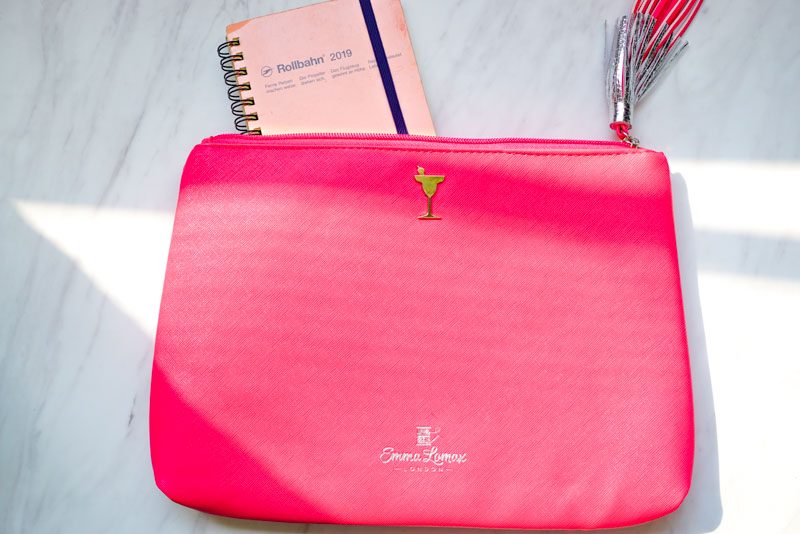 Sailors’ Delight Pink Leather Clutch