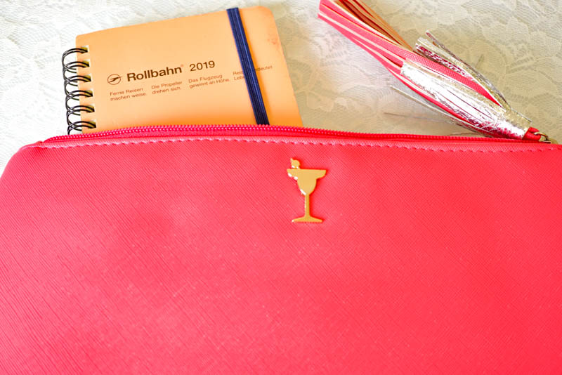 Sailors’ Delight Pink Leather Clutch