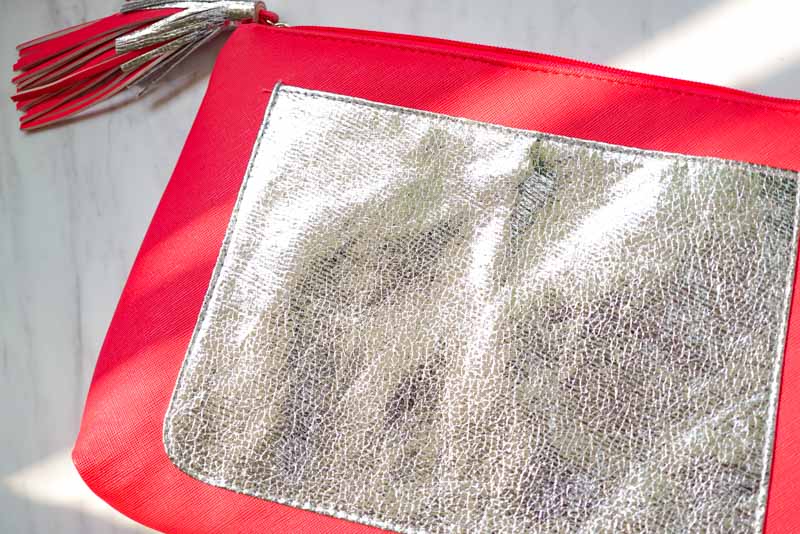 Sailors’ Delight Pink Leather Clutch