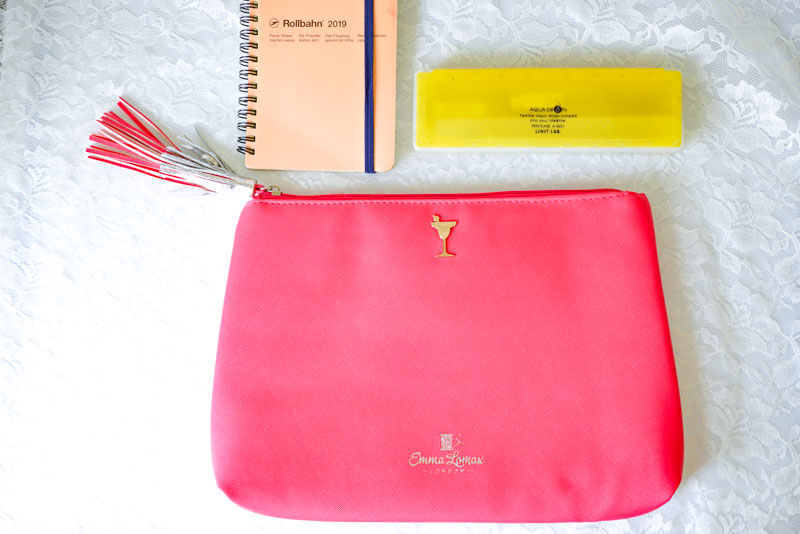 Sailors’ Delight Pink Leather Clutch