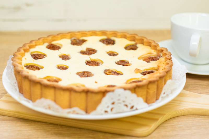 さくらんぼチーズタルト
