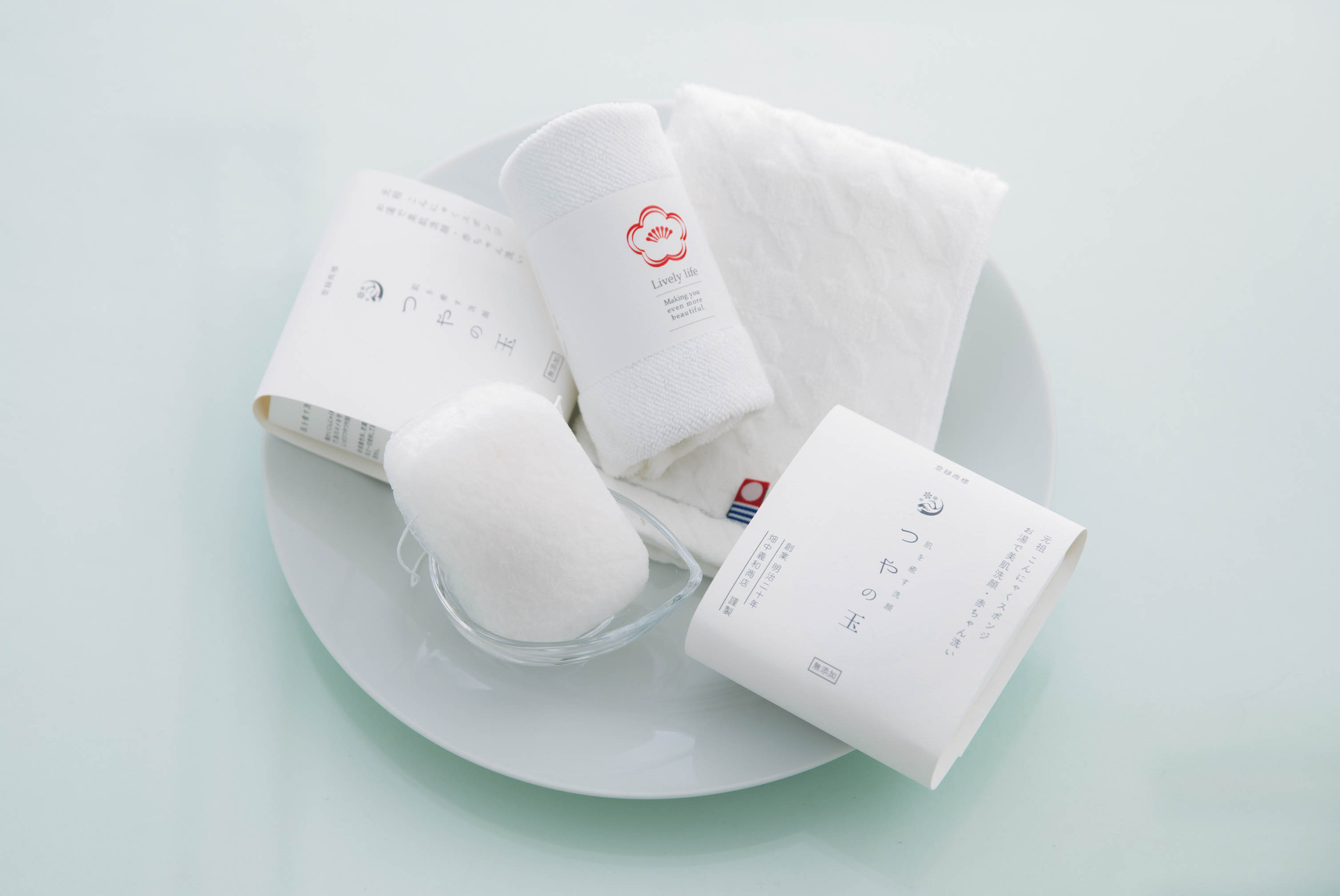 つやの玉 こんにゃくスポンジセット(スポンジ2個入り)