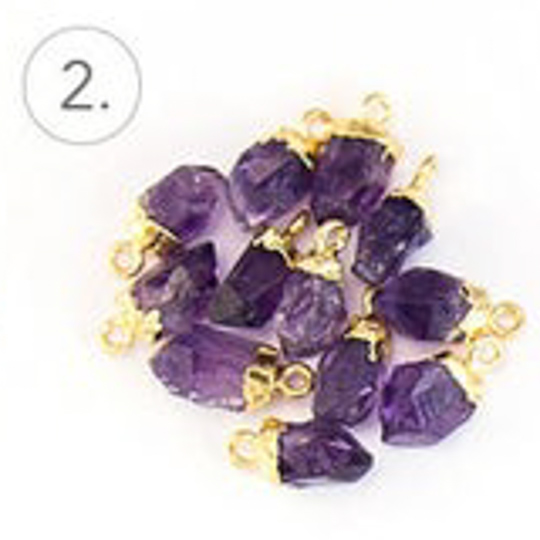 誕生石Y字ネックレス