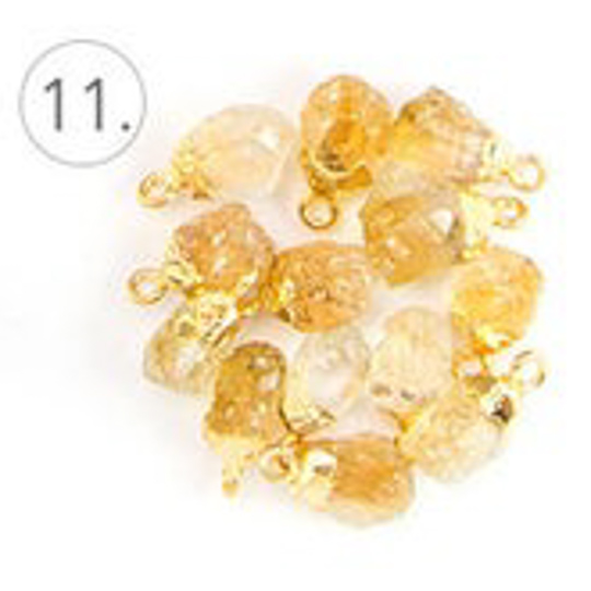 誕生石チェーンピアス