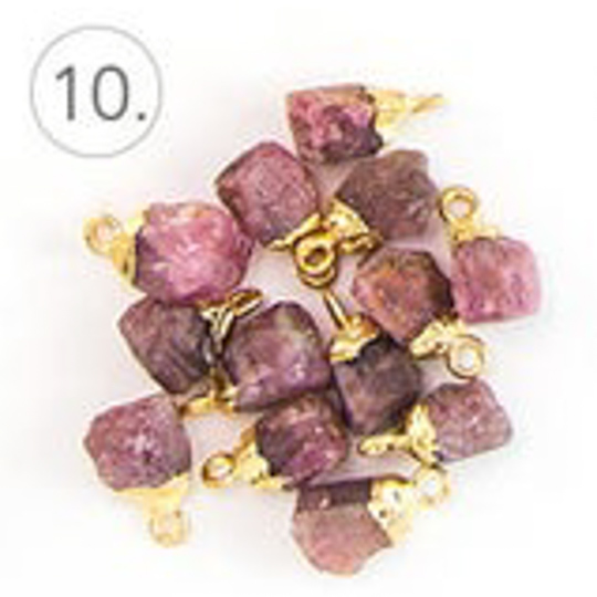 誕生石チェーンピアス