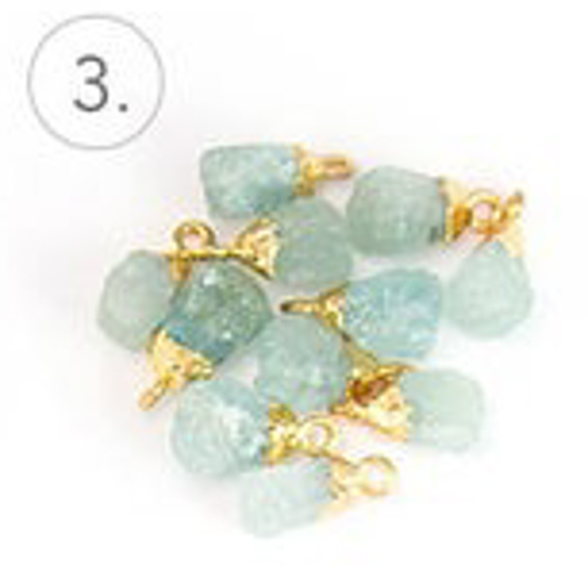 誕生石チェーンピアス