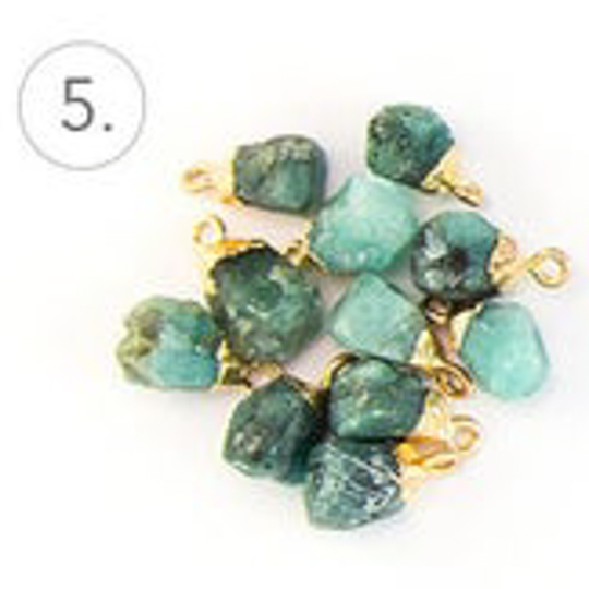 誕生石チェーンピアス