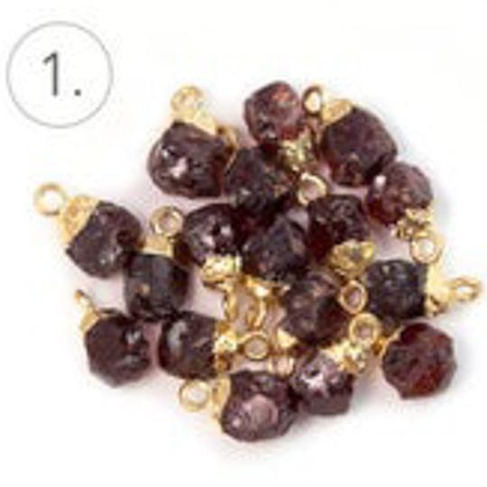 誕生石チェーンピアス