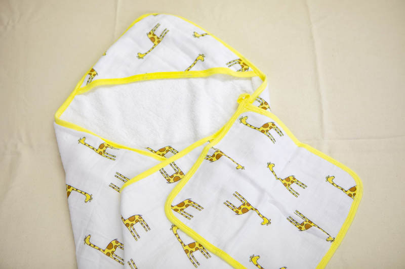 フード付きタオル&ウォッシュクロスセット