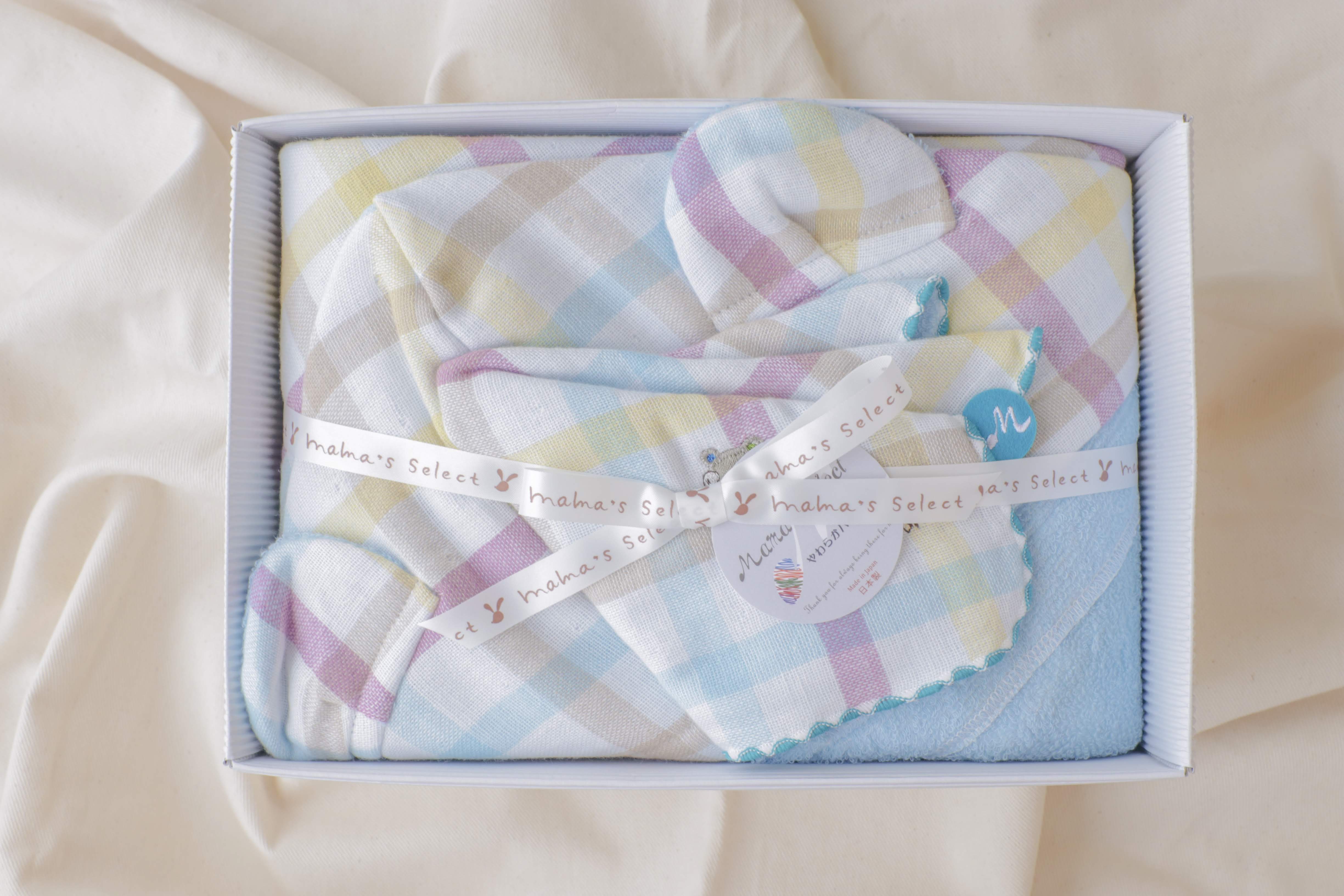 Duo フード付きバスタオル&ハンカチセット