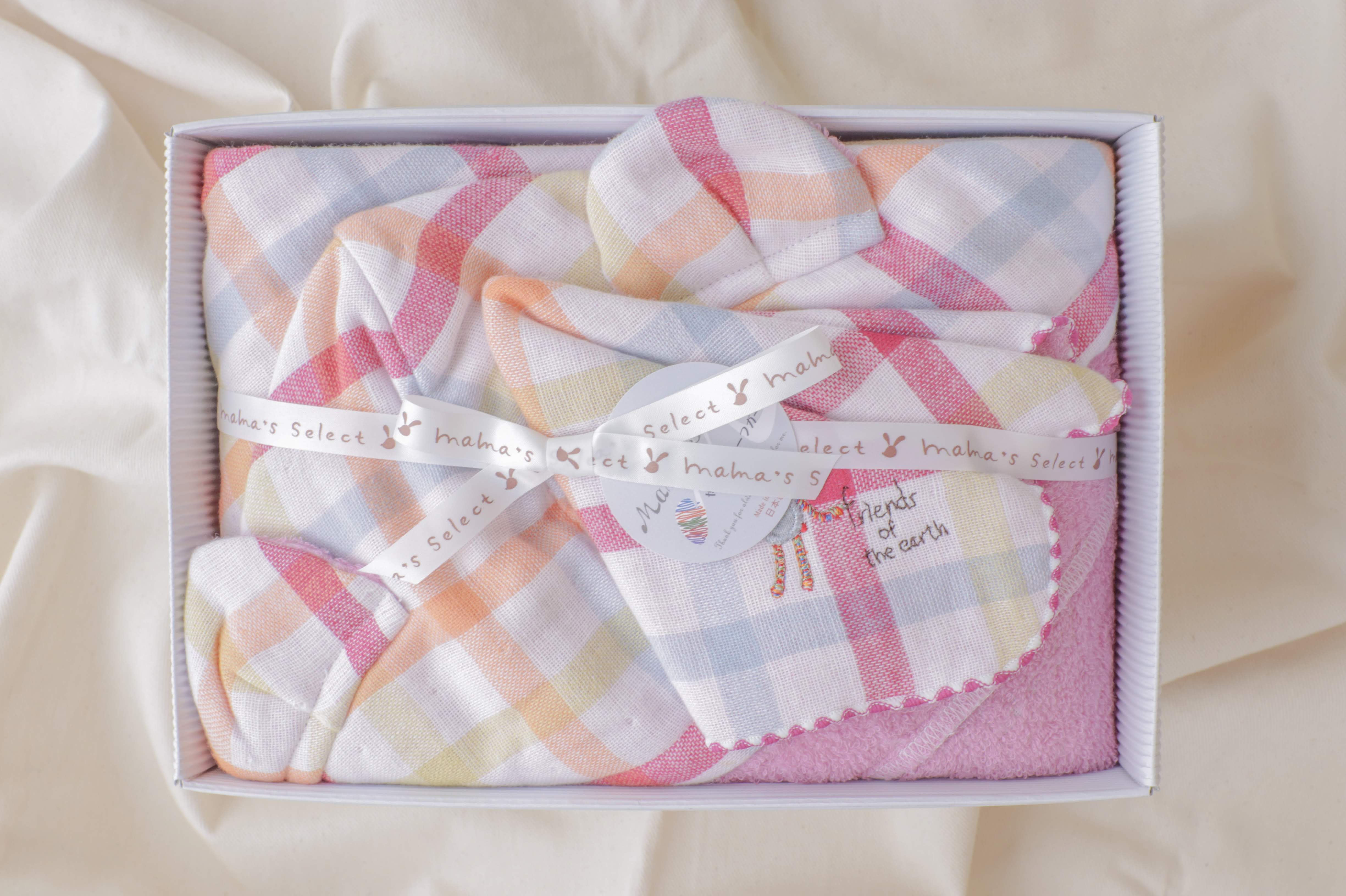 Duo フード付きバスタオル&ハンカチセット