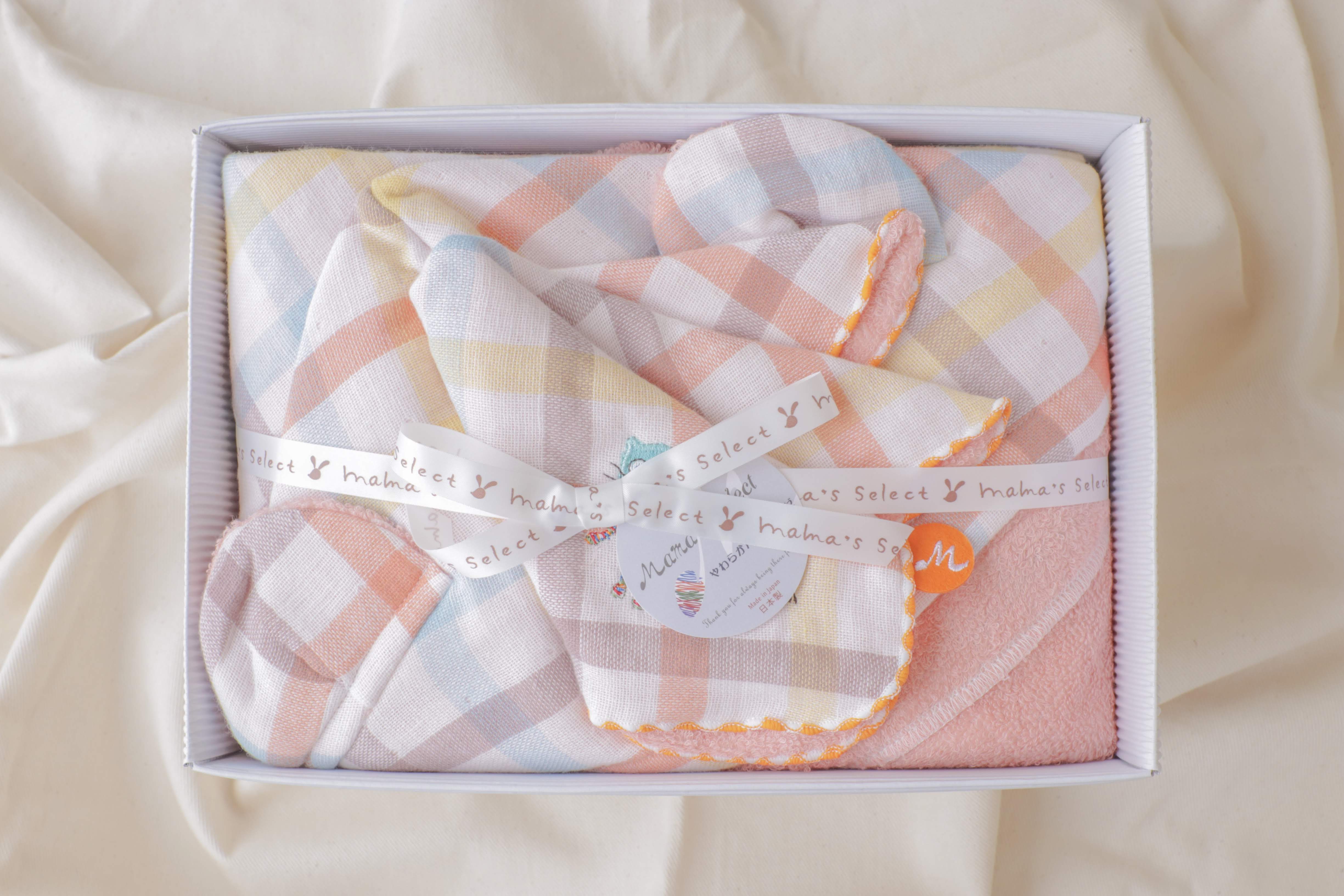 Duo フード付きバスタオル&ハンカチセット