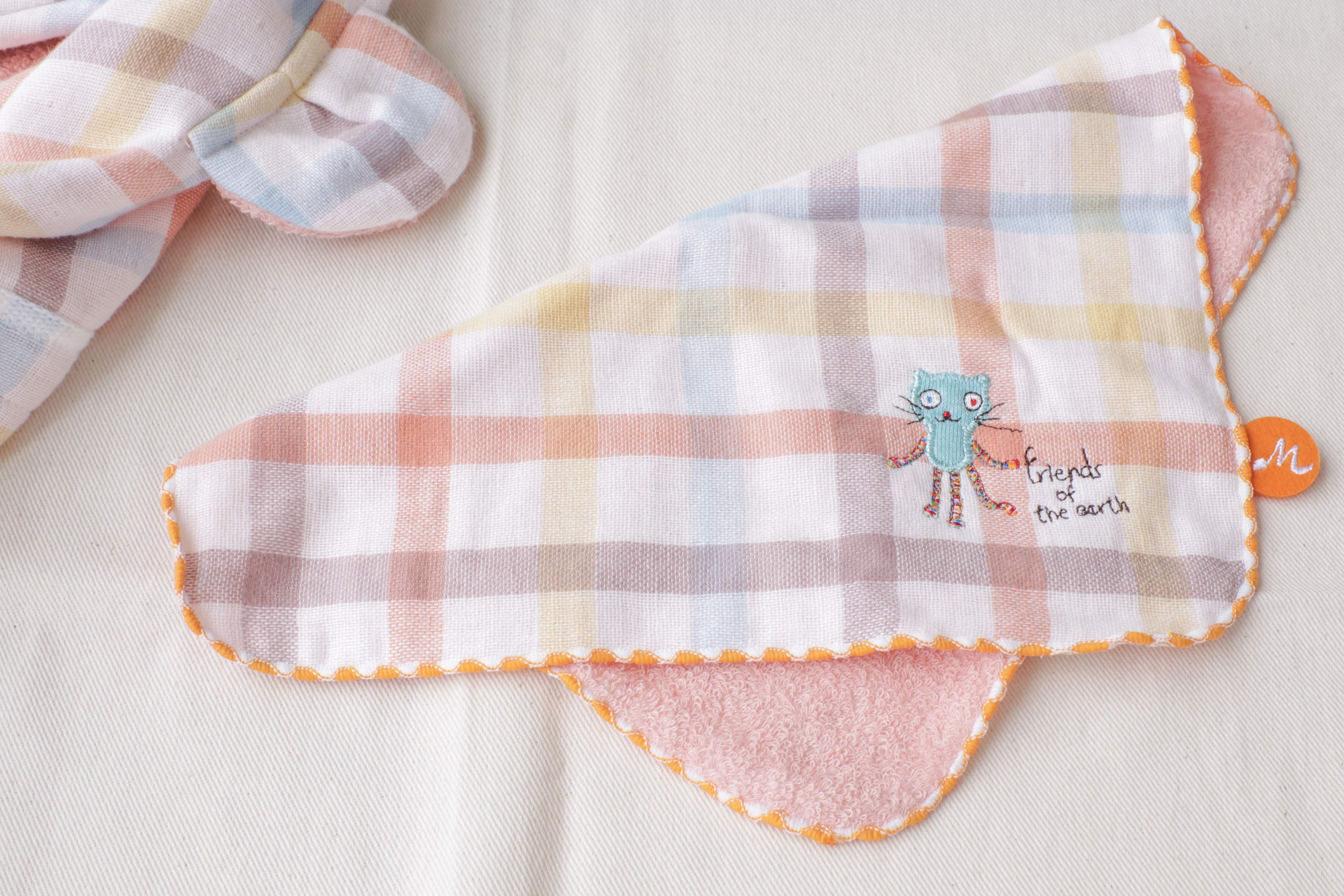 Duo フード付きバスタオル&ハンカチセット